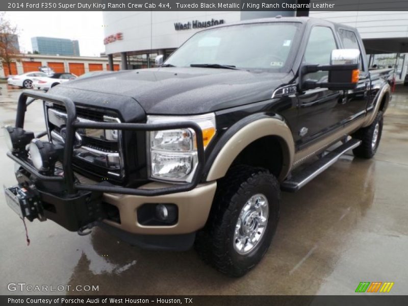 Tuxedo Black Metallic / King Ranch Chaparral Leather 2014 Ford F350 Super Duty King Ranch Crew Cab 4x4