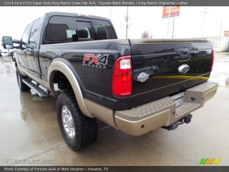 Tuxedo Black Metallic / King Ranch Chaparral Leather 2014 Ford F350 Super Duty King Ranch Crew Cab 4x4