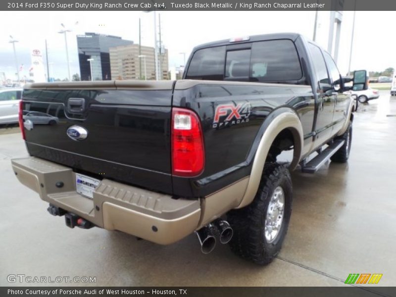 Tuxedo Black Metallic / King Ranch Chaparral Leather 2014 Ford F350 Super Duty King Ranch Crew Cab 4x4