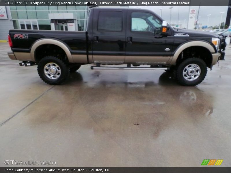 Tuxedo Black Metallic / King Ranch Chaparral Leather 2014 Ford F350 Super Duty King Ranch Crew Cab 4x4