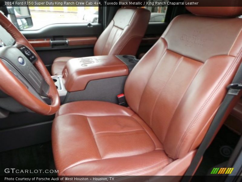 Tuxedo Black Metallic / King Ranch Chaparral Leather 2014 Ford F350 Super Duty King Ranch Crew Cab 4x4