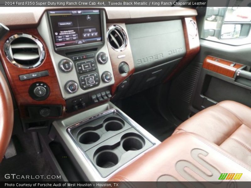 Tuxedo Black Metallic / King Ranch Chaparral Leather 2014 Ford F350 Super Duty King Ranch Crew Cab 4x4