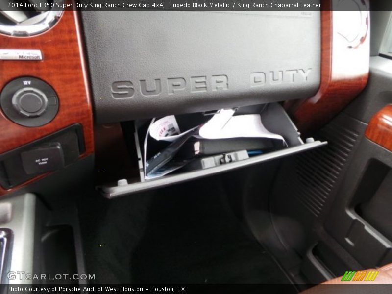 Tuxedo Black Metallic / King Ranch Chaparral Leather 2014 Ford F350 Super Duty King Ranch Crew Cab 4x4