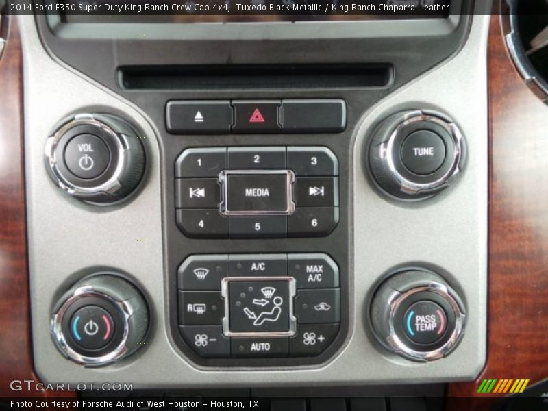 Tuxedo Black Metallic / King Ranch Chaparral Leather 2014 Ford F350 Super Duty King Ranch Crew Cab 4x4