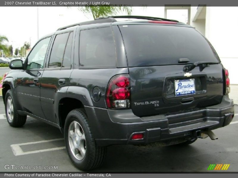 Graphite Metallic / Light Gray 2007 Chevrolet TrailBlazer LS