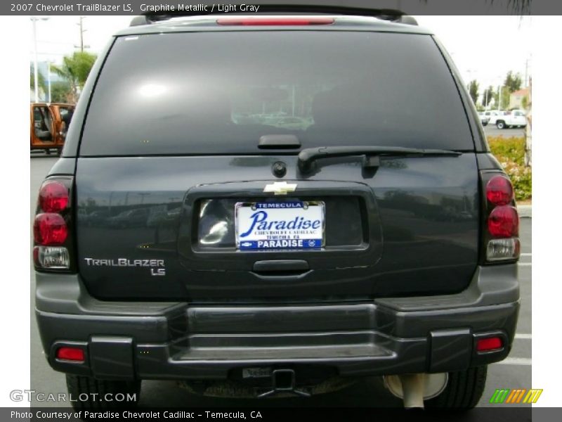 Graphite Metallic / Light Gray 2007 Chevrolet TrailBlazer LS