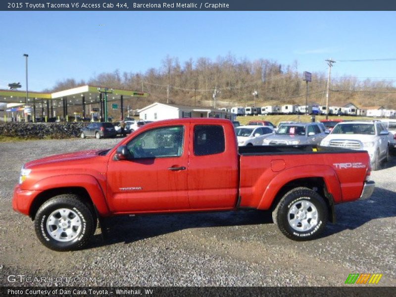  2015 Tacoma V6 Access Cab 4x4 Barcelona Red Metallic