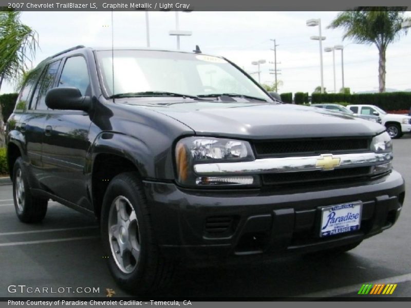 Graphite Metallic / Light Gray 2007 Chevrolet TrailBlazer LS