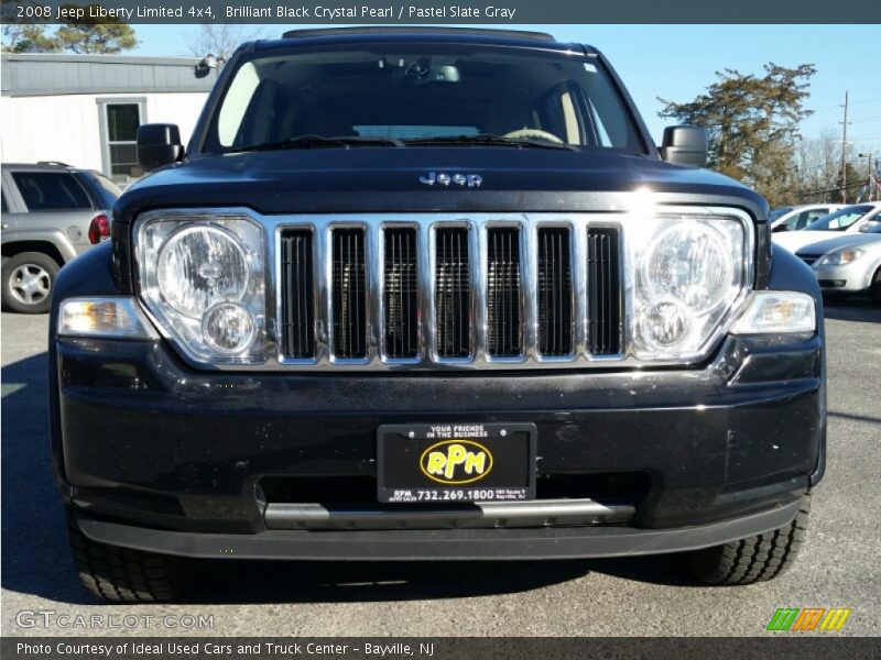 Brilliant Black Crystal Pearl / Pastel Slate Gray 2008 Jeep Liberty Limited 4x4