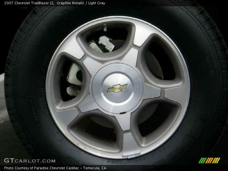 Graphite Metallic / Light Gray 2007 Chevrolet TrailBlazer LS
