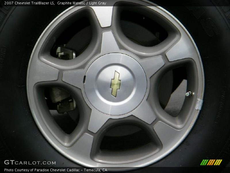 Graphite Metallic / Light Gray 2007 Chevrolet TrailBlazer LS
