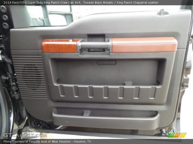 Tuxedo Black Metallic / King Ranch Chaparral Leather 2014 Ford F350 Super Duty King Ranch Crew Cab 4x4