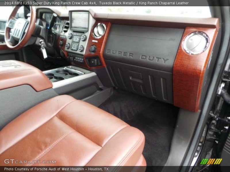 Tuxedo Black Metallic / King Ranch Chaparral Leather 2014 Ford F350 Super Duty King Ranch Crew Cab 4x4