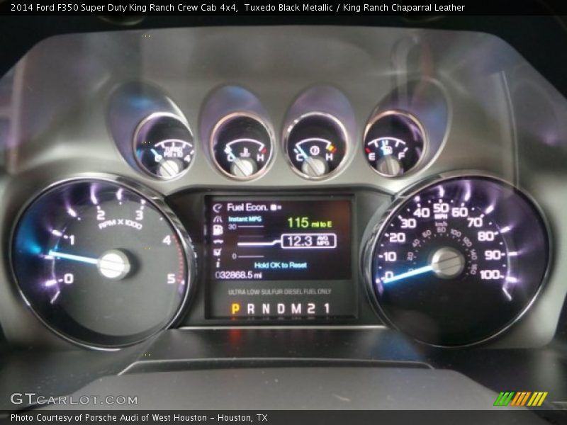 Tuxedo Black Metallic / King Ranch Chaparral Leather 2014 Ford F350 Super Duty King Ranch Crew Cab 4x4