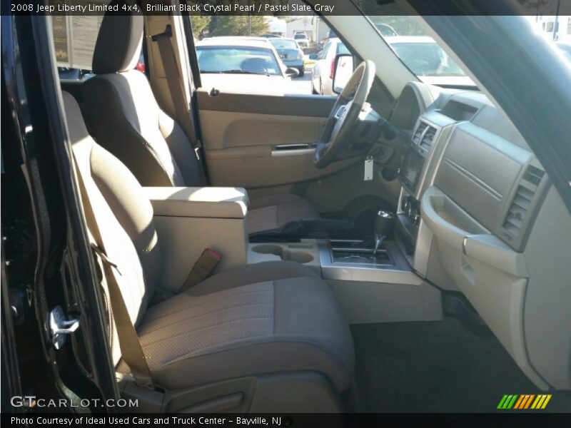 Brilliant Black Crystal Pearl / Pastel Slate Gray 2008 Jeep Liberty Limited 4x4