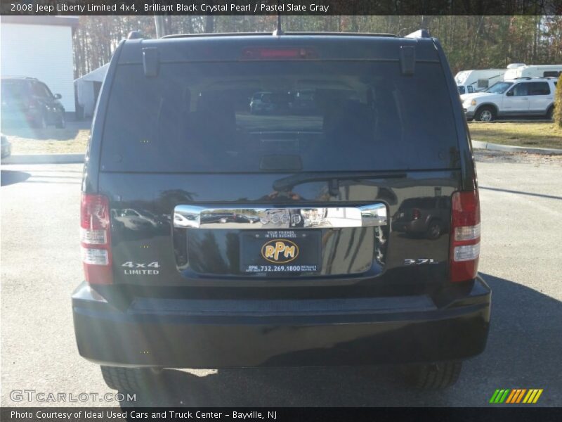 Brilliant Black Crystal Pearl / Pastel Slate Gray 2008 Jeep Liberty Limited 4x4