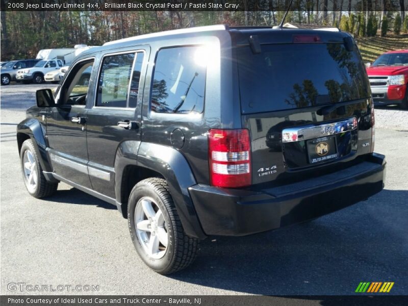 Brilliant Black Crystal Pearl / Pastel Slate Gray 2008 Jeep Liberty Limited 4x4