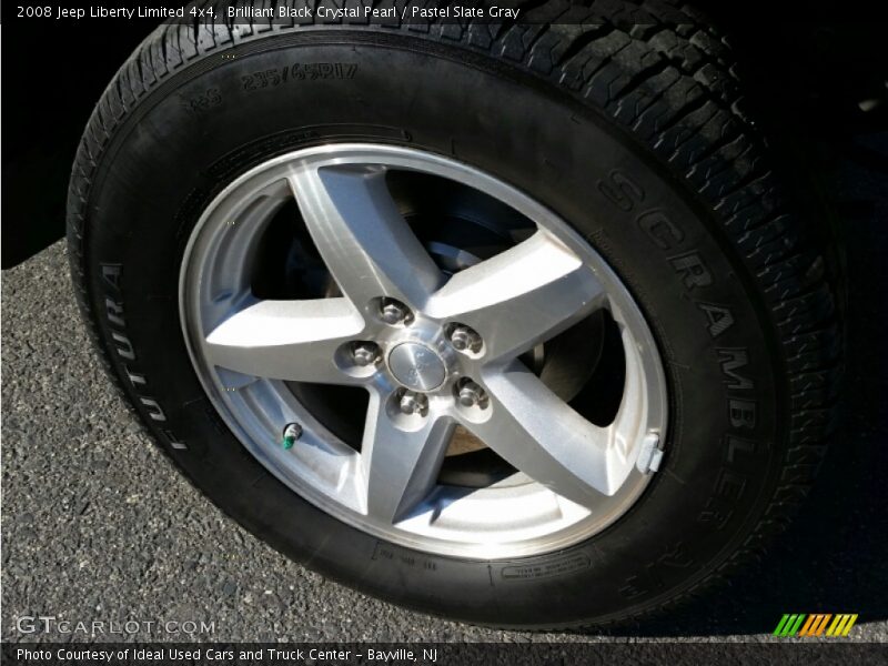 Brilliant Black Crystal Pearl / Pastel Slate Gray 2008 Jeep Liberty Limited 4x4