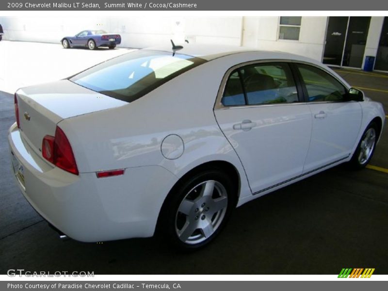 Summit White / Cocoa/Cashmere 2009 Chevrolet Malibu LT Sedan