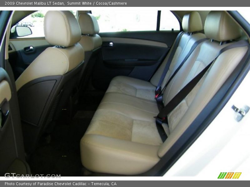 Summit White / Cocoa/Cashmere 2009 Chevrolet Malibu LT Sedan