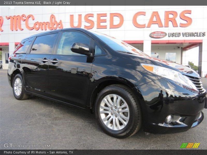 Black / Light Gray 2013 Toyota Sienna XLE