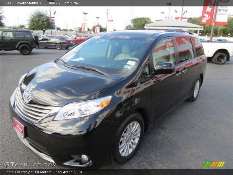 Black / Light Gray 2013 Toyota Sienna XLE