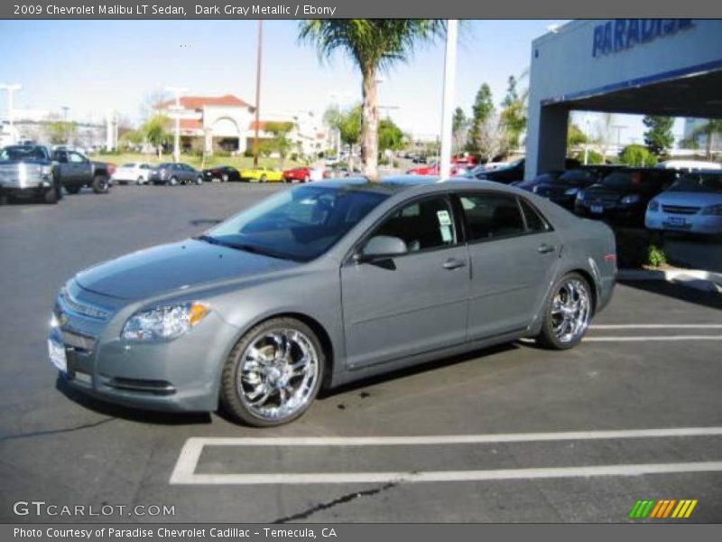 Dark Gray Metallic / Ebony 2009 Chevrolet Malibu LT Sedan
