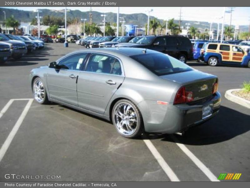 Dark Gray Metallic / Ebony 2009 Chevrolet Malibu LT Sedan