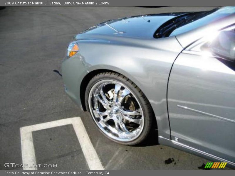 Dark Gray Metallic / Ebony 2009 Chevrolet Malibu LT Sedan