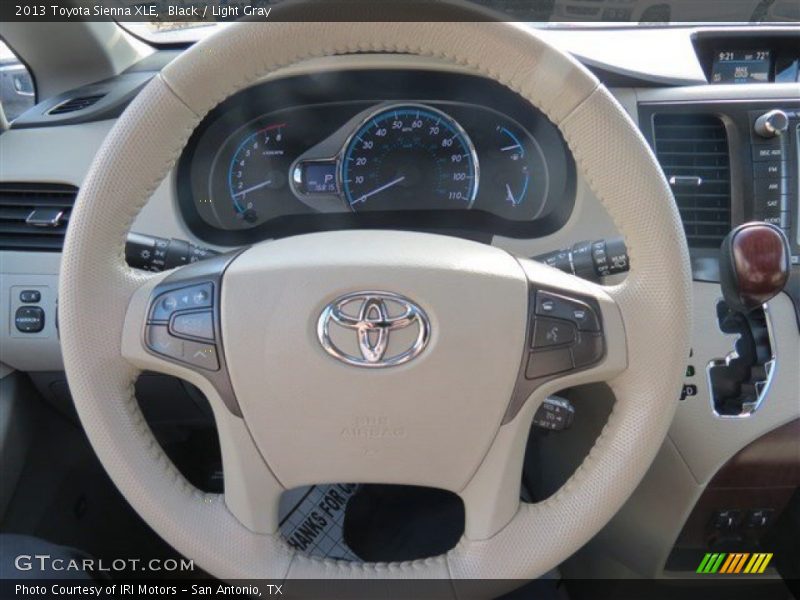 Black / Light Gray 2013 Toyota Sienna XLE