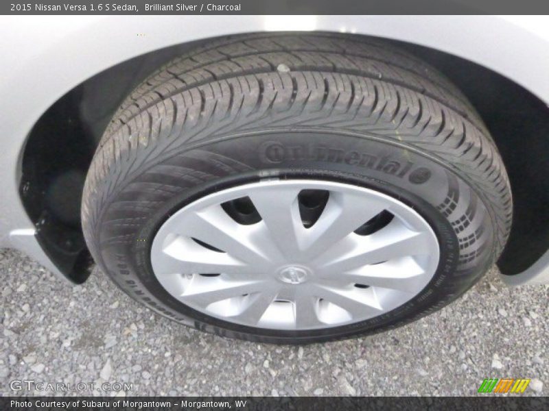 Brilliant Silver / Charcoal 2015 Nissan Versa 1.6 S Sedan