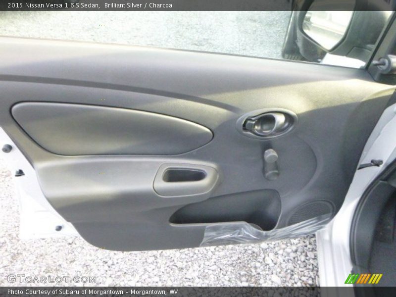 Brilliant Silver / Charcoal 2015 Nissan Versa 1.6 S Sedan