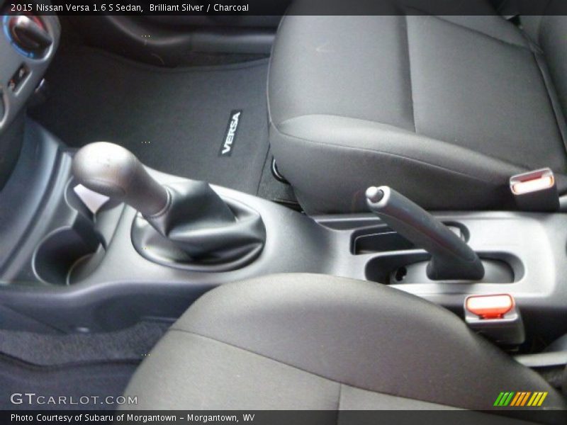Brilliant Silver / Charcoal 2015 Nissan Versa 1.6 S Sedan