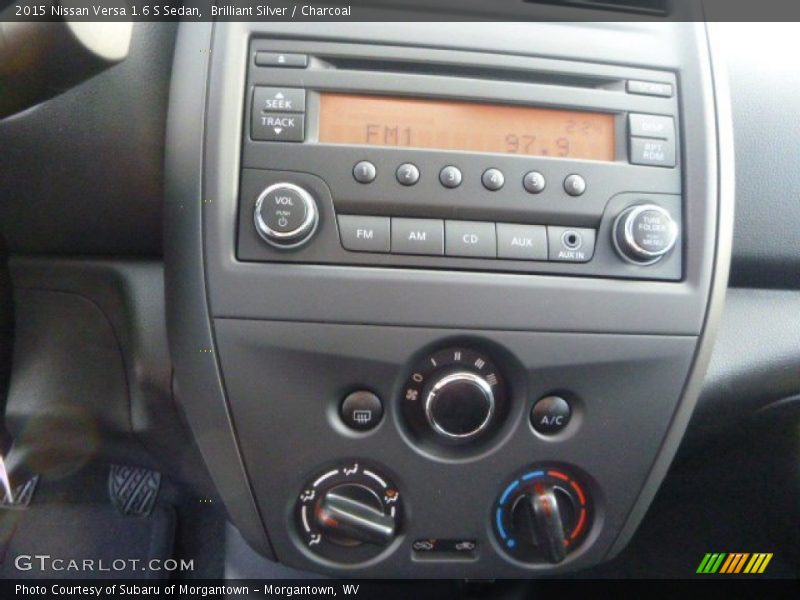Brilliant Silver / Charcoal 2015 Nissan Versa 1.6 S Sedan