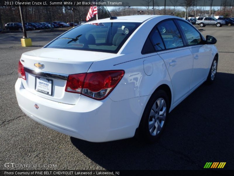 Summit White / Jet Black/Medium Titanium 2013 Chevrolet Cruze LS