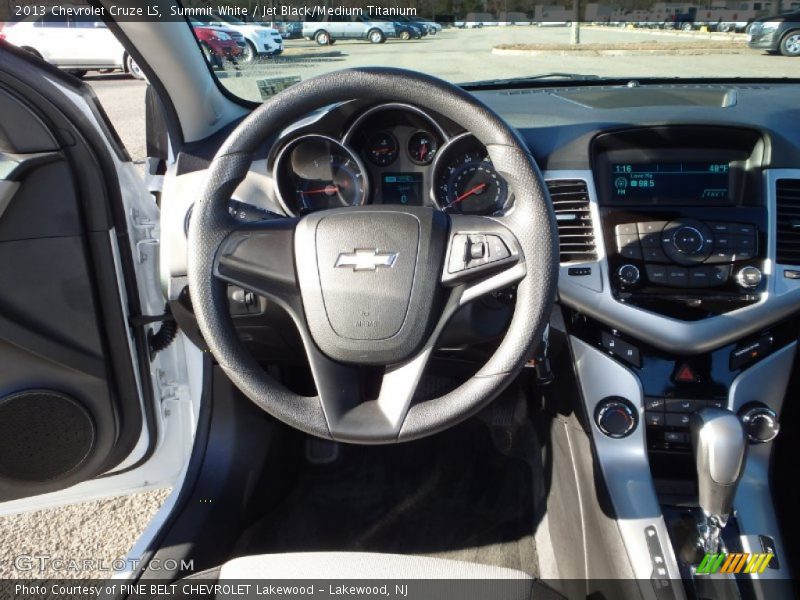 Summit White / Jet Black/Medium Titanium 2013 Chevrolet Cruze LS