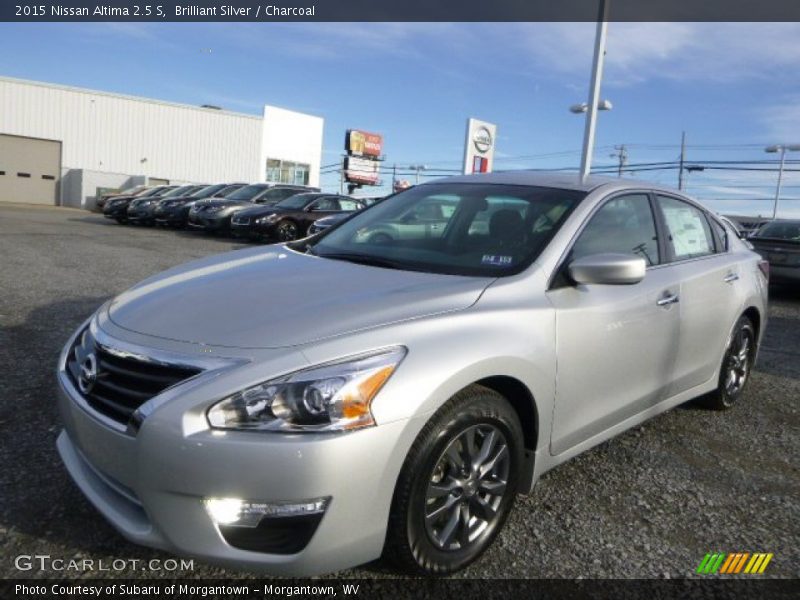 Brilliant Silver / Charcoal 2015 Nissan Altima 2.5 S