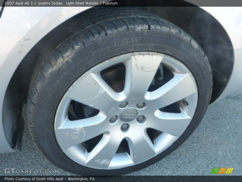 Light Silver Metallic / Platinum 2007 Audi A6 3.2 quattro Sedan