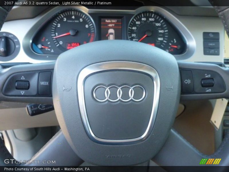 Light Silver Metallic / Platinum 2007 Audi A6 3.2 quattro Sedan