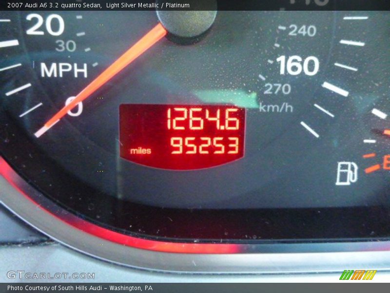 Light Silver Metallic / Platinum 2007 Audi A6 3.2 quattro Sedan