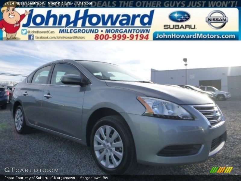 Magnetic Gray / Charcoal 2014 Nissan Sentra SV