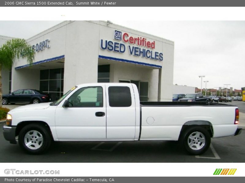 Summit White / Pewter 2006 GMC Sierra 1500 Extended Cab