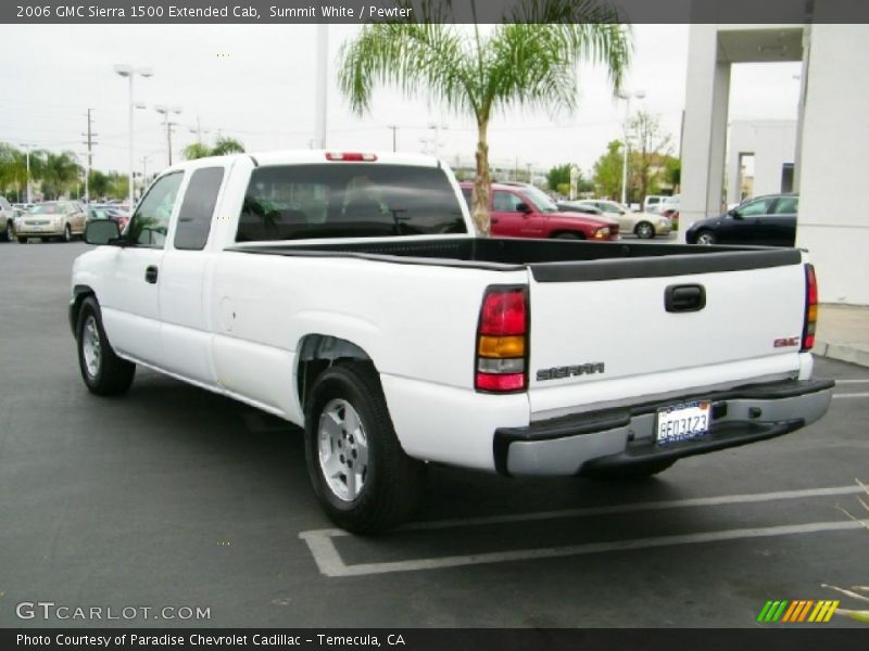 Summit White / Pewter 2006 GMC Sierra 1500 Extended Cab