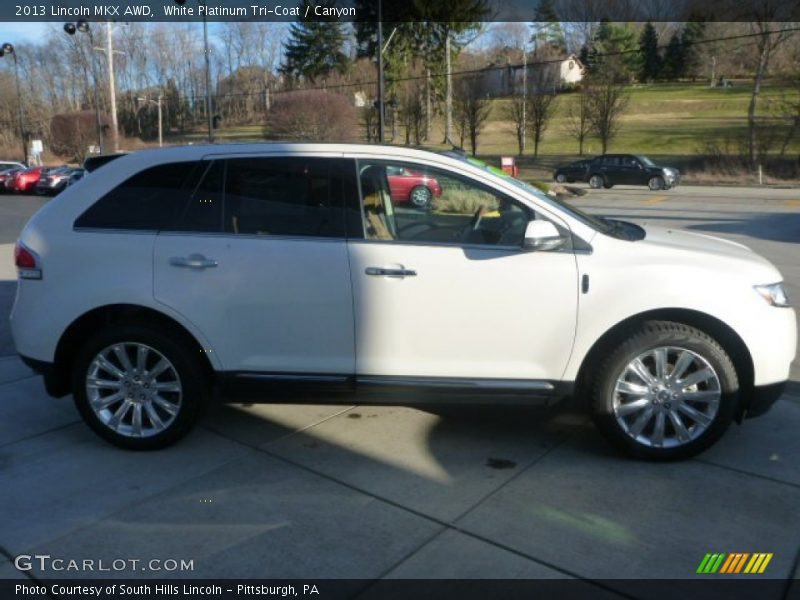 White Platinum Tri-Coat / Canyon 2013 Lincoln MKX AWD