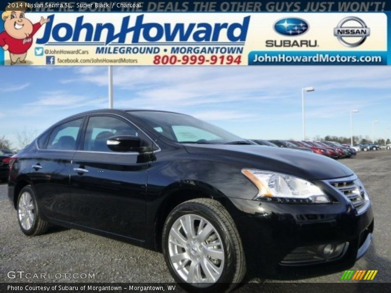 Super Black / Charcoal 2014 Nissan Sentra SL