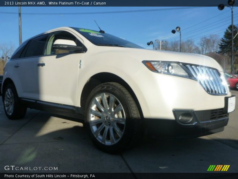 White Platinum Tri-Coat / Canyon 2013 Lincoln MKX AWD