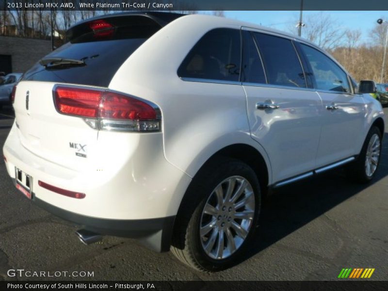 White Platinum Tri-Coat / Canyon 2013 Lincoln MKX AWD