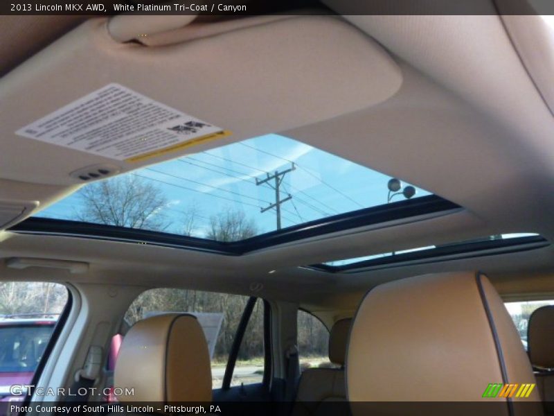 White Platinum Tri-Coat / Canyon 2013 Lincoln MKX AWD