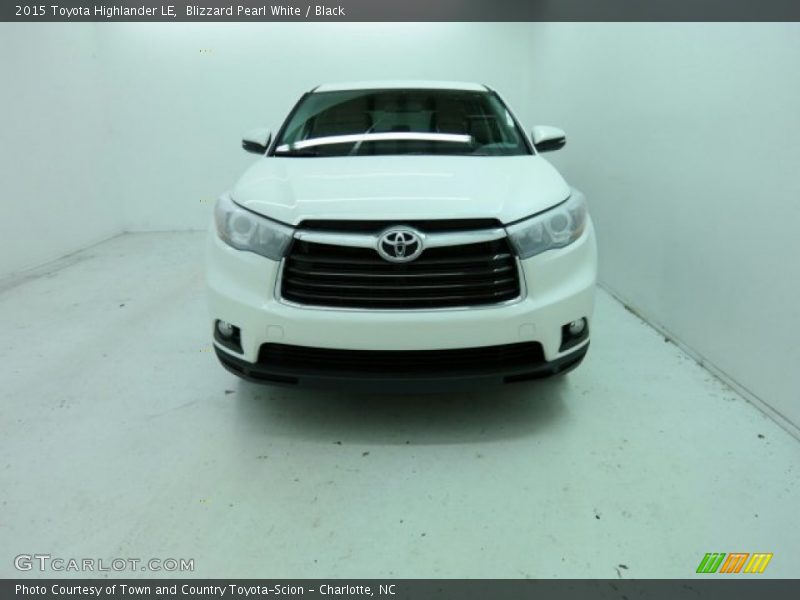 Blizzard Pearl White / Black 2015 Toyota Highlander LE