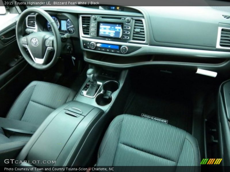 Blizzard Pearl White / Black 2015 Toyota Highlander LE